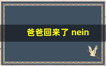 爸爸回来了 neinei